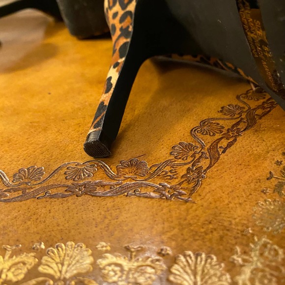 Qupid Leopard Print Stiletto Booties NEW - Picture 9 of 11